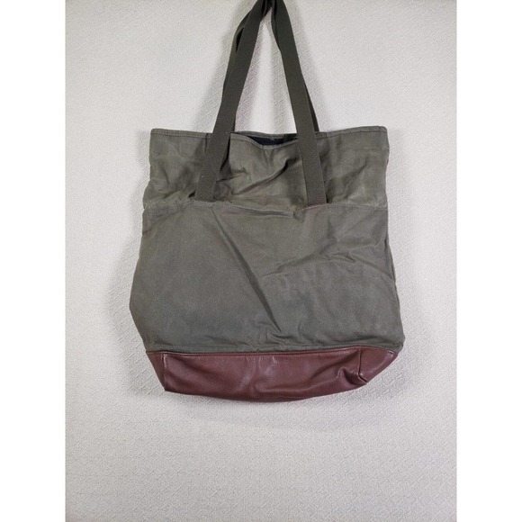 Quiksilver Messenger Bag Crossbody Canvas Brown Zipper Large Shoulder Strap - Picture 1 of 15